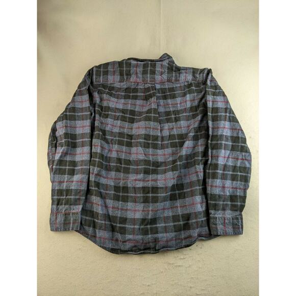 Mens Eddie Bauer Classic Fit Long Sleeve Plaid Button Down Shirt Size M Blue - Picture 2 of 9